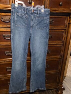 GAP Women's Medium Blue Flare Jeans